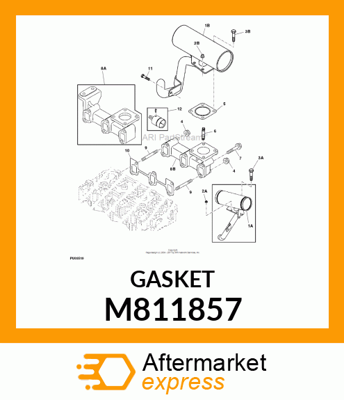 GASKET, MANIFOLD M811857