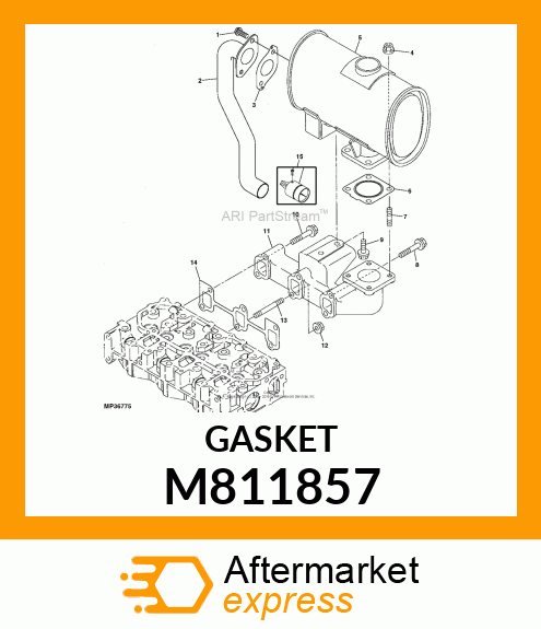 GASKET, MANIFOLD M811857