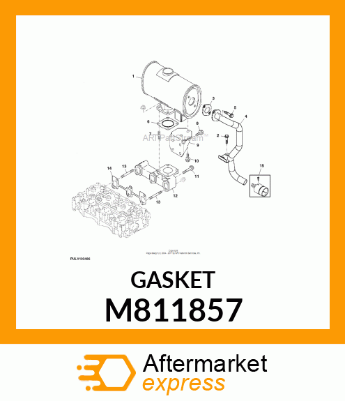 GASKET, MANIFOLD M811857