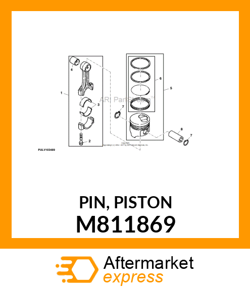 PIN, PISTON M811869