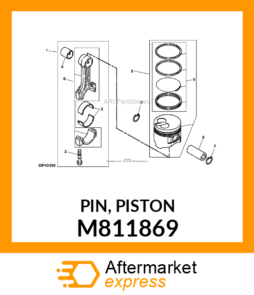 PIN, PISTON M811869