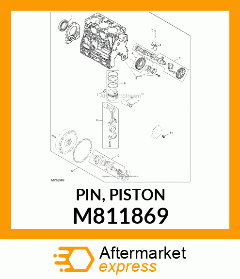 PIN, PISTON M811869