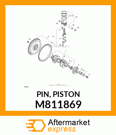 PIN, PISTON M811869