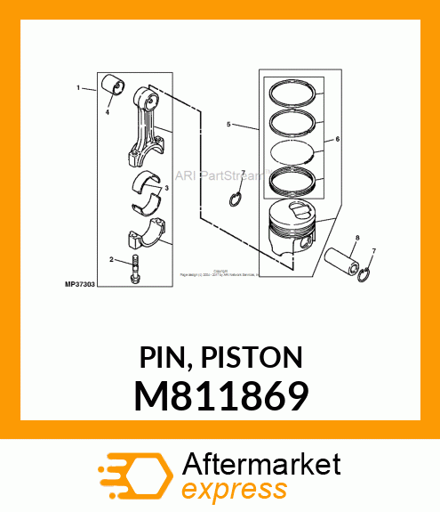 PIN, PISTON M811869