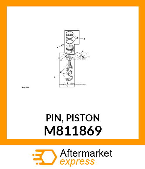 PIN, PISTON M811869