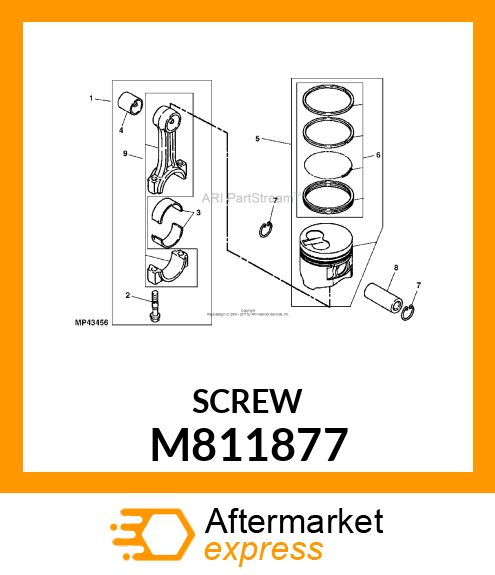 BOLT, CONNECTING ROD M811877