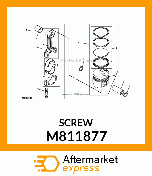 BOLT, CONNECTING ROD M811877