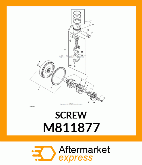 BOLT, CONNECTING ROD M811877