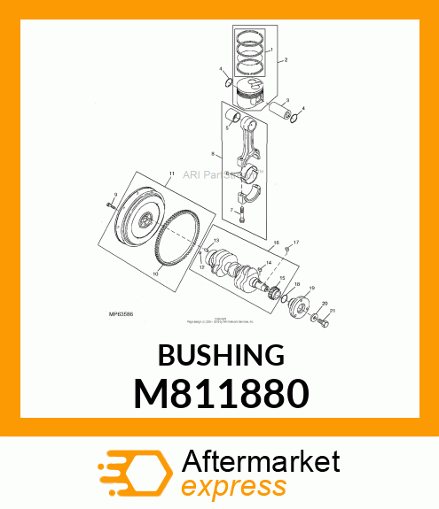 BUSHING, PISTON PIN M811880