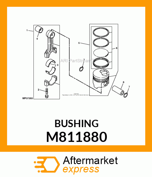 BUSHING, PISTON PIN M811880