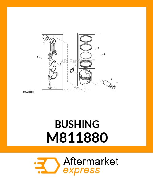 BUSHING, PISTON PIN M811880