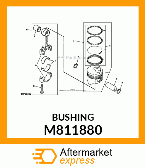 BUSHING, PISTON PIN M811880