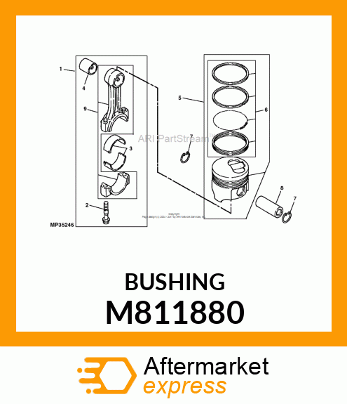 BUSHING, PISTON PIN M811880