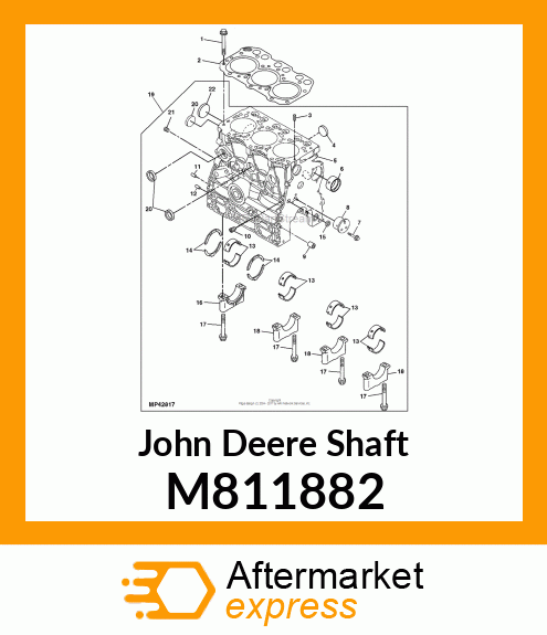 SHAFT, IDLE GEAR M811882