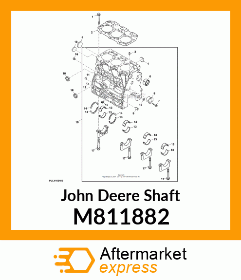 SHAFT, IDLE GEAR M811882