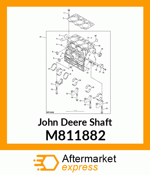 SHAFT, IDLE GEAR M811882