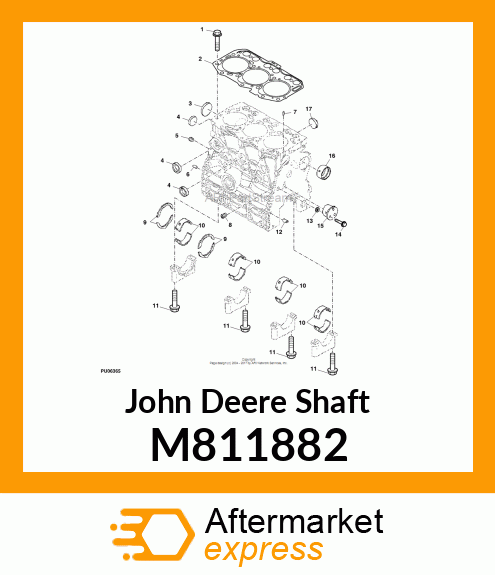 SHAFT, IDLE GEAR M811882