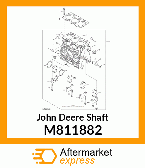 SHAFT, IDLE GEAR M811882