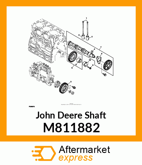 SHAFT, IDLE GEAR M811882