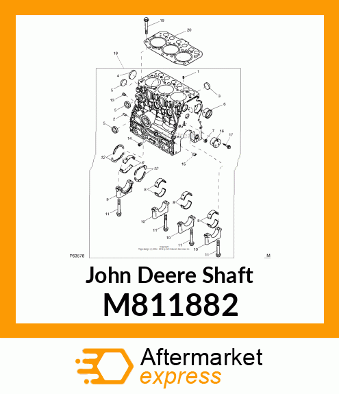 SHAFT, IDLE GEAR M811882