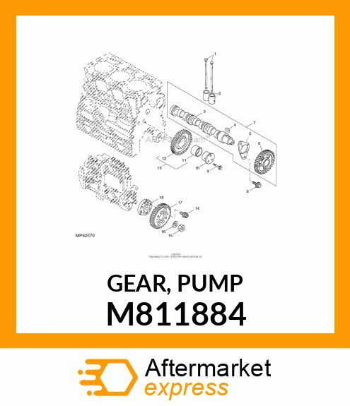 GEAR, PUMP M811884