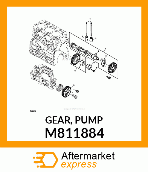 GEAR, PUMP M811884