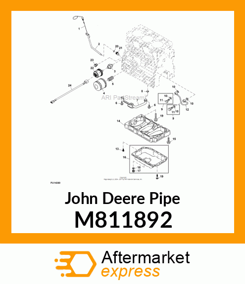 PIPE, HYDRAULIC ASSY M811892