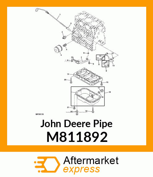 PIPE, HYDRAULIC ASSY M811892