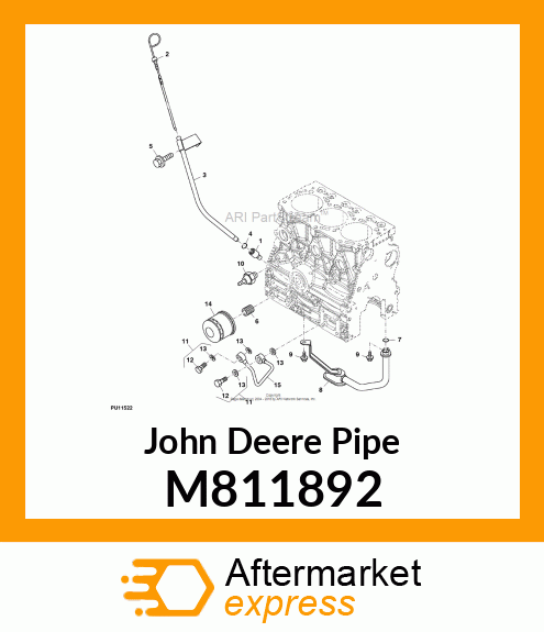 PIPE, HYDRAULIC ASSY M811892