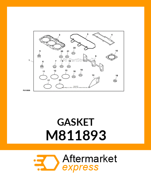 GASKET, WATER PUMP M811893