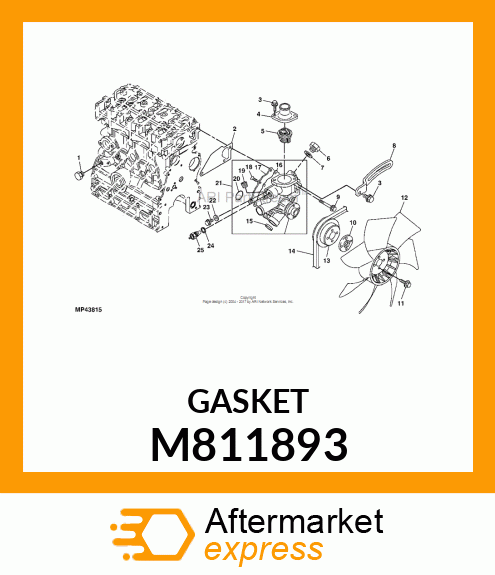 GASKET, WATER PUMP M811893