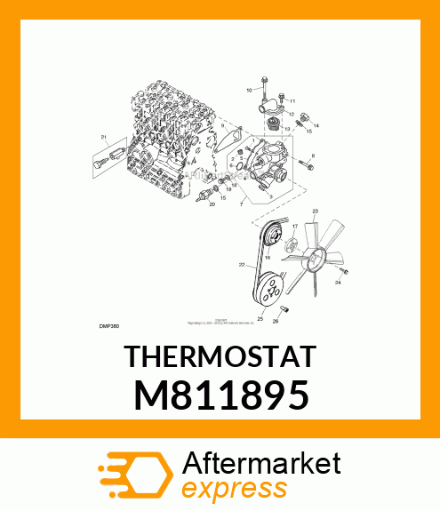 THERMOSTAT, 71 DEGREE C 160 DEGREE M811895