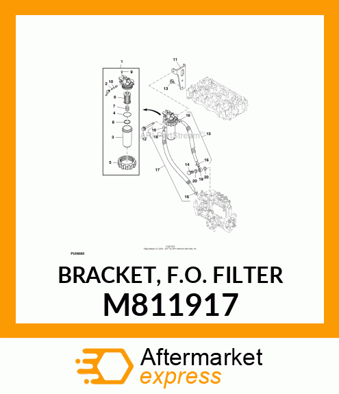 BRACKET, F.O. FILTER M811917