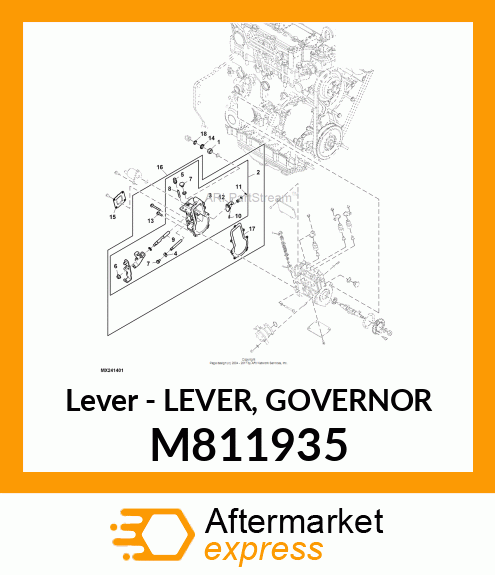 Lever - LEVER, GOVERNOR M811935