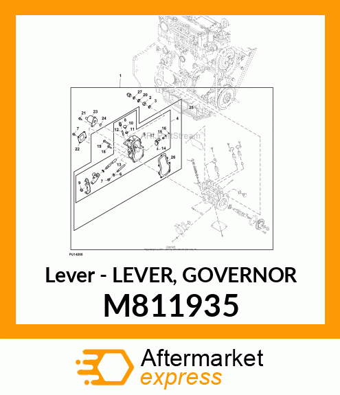 Lever - LEVER, GOVERNOR M811935