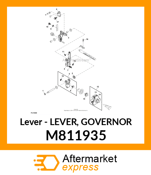 Lever - LEVER, GOVERNOR M811935