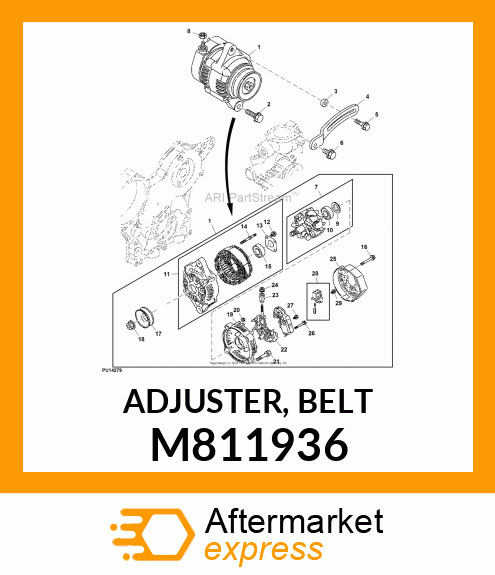 ADJUSTER, BELT M811936