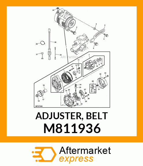 ADJUSTER, BELT M811936