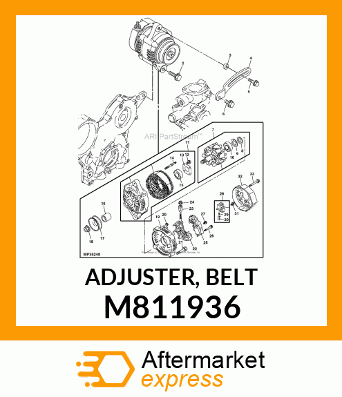 ADJUSTER, BELT M811936