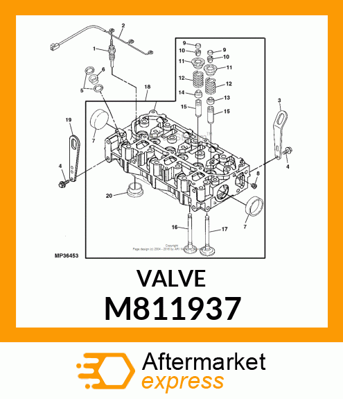 Spare part M811937 + GLOW PLUG