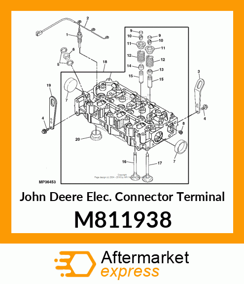 CONNECTOR, GLOW PLUG M811938