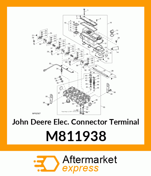 CONNECTOR, GLOW PLUG M811938