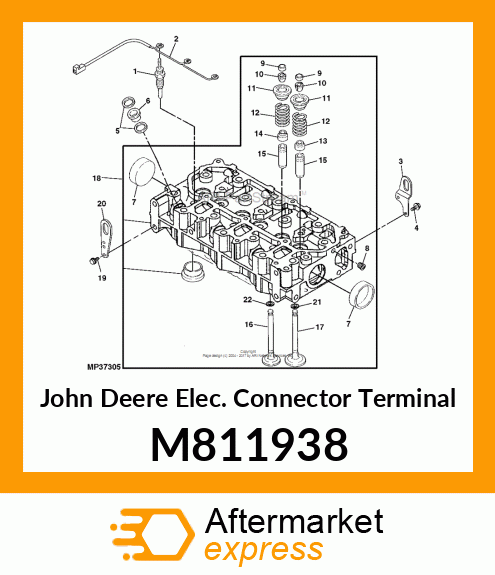 CONNECTOR, GLOW PLUG M811938