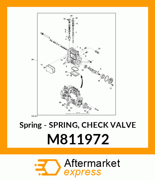 Spring - SPRING, CHECK VALVE M811972