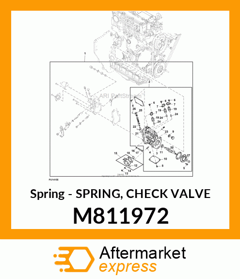 Spring - SPRING, CHECK VALVE M811972