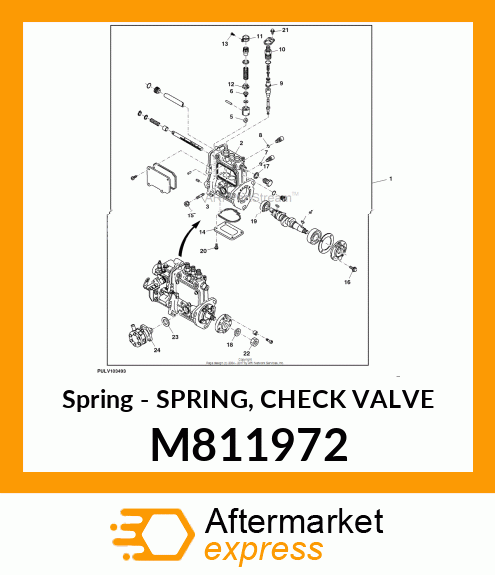 Spring - SPRING, CHECK VALVE M811972