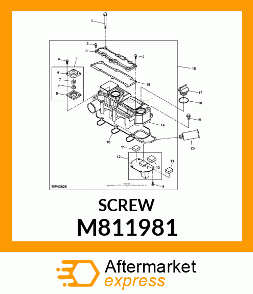 SCREW, 5.0 X 16 M811981