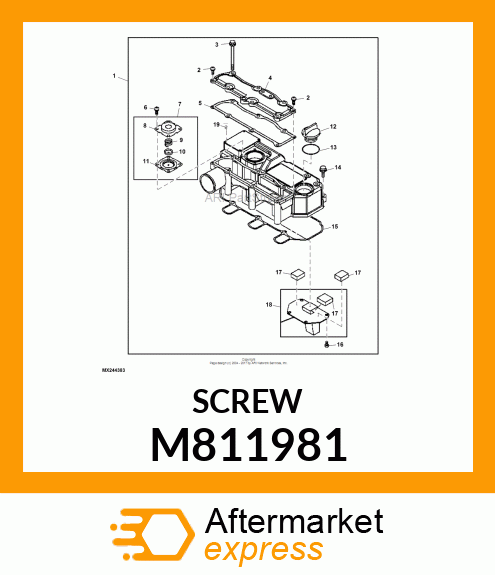 SCREW, 5.0 X 16 M811981