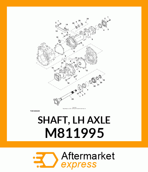 SHAFT, LH AXLE M811995