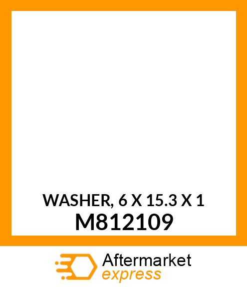 WASHER, 6 X 15.3 X 1 M812109